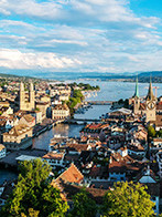 Zürich aus der Vogelperspektive