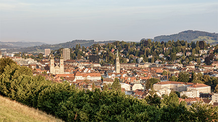 Aufnahme der Stadt St. Gallen
