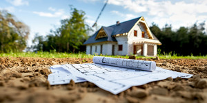 Alleinstehendes Einfamilienhaus im Bau
