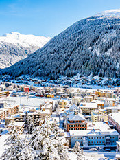 Vista sulle proprietà a Davos