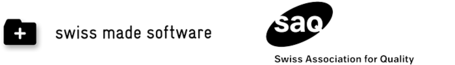 Logo swiss made software und SAQ